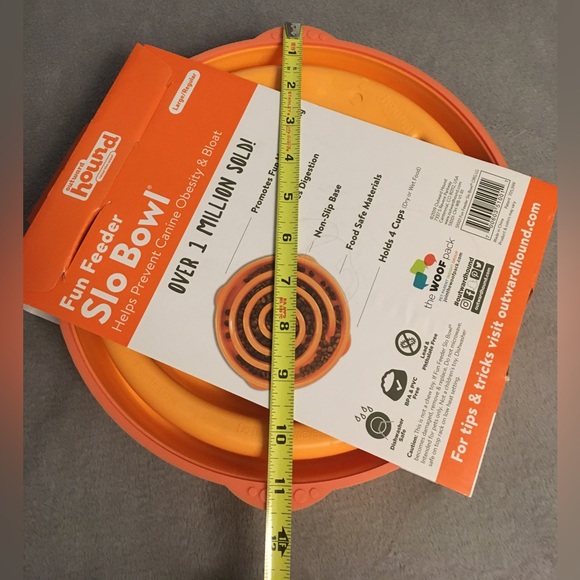 SLO BOWL Dog dish Fun Feed Outward Hound brand to slow those fast eaters NEW Lrg - Picture 4 of 5